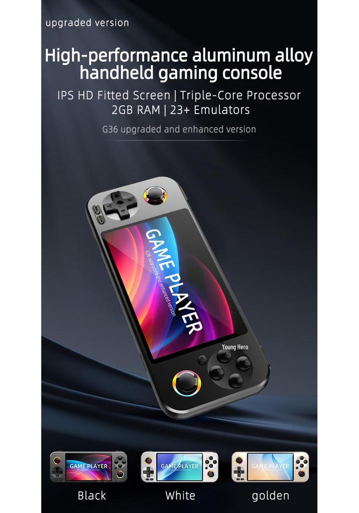 Cross-Border Open Source 4.5-inch HD Metal Handheld Game Console with Arcade Screen