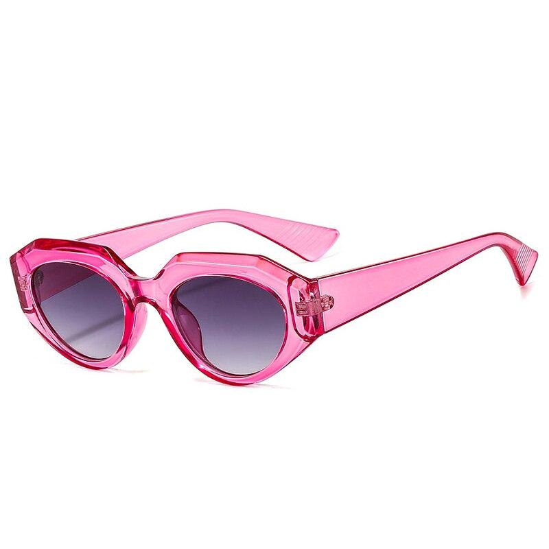 SHAUNA Retro Kleine Ovale Sonnenbrille Frauen Ins Beliebte Cat Eye Trendy Männer Sonnenbrille UV400