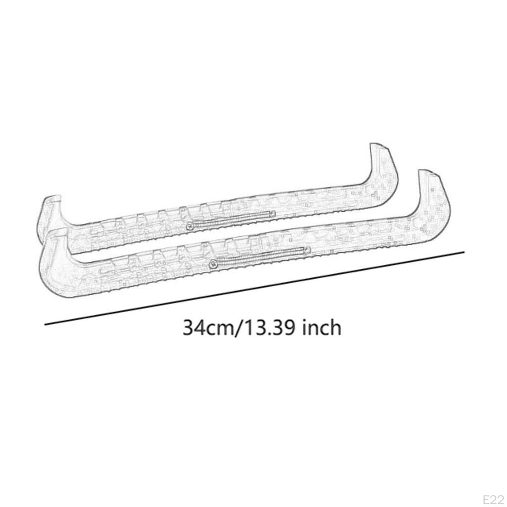 2 Pieces Figure Ice Skate Guards Hockey Blade Covers Fashion AntiSlip Protector for