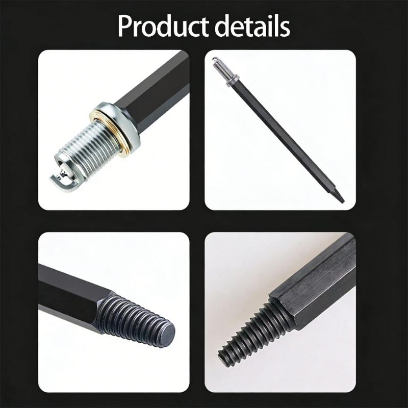 2 Pièces Outil Extracteur Professionnel pour Bougies de Prise Endommagées Filetage Gauche Pour Extraction Facile des Bougies Cassées