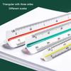 30cm Triangular Scale Ruler Drafting Measure Tool for Architects Engineers Students Drawing Straight Ruler Stationery Supplies