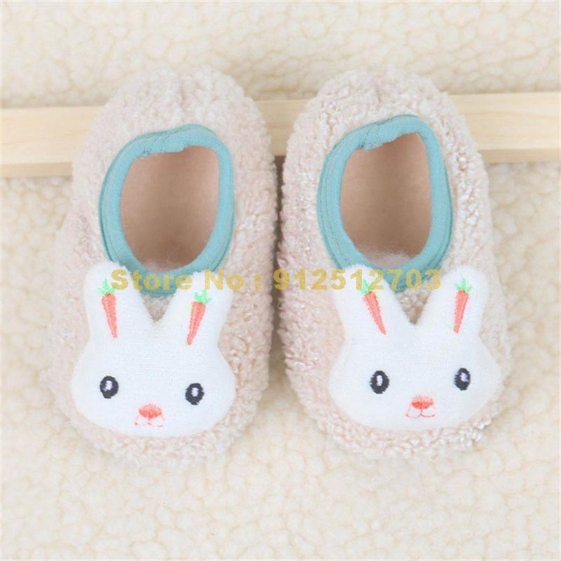 Winter Children Floor Baby Slippers Infant Toddler Plush Warm Boys Girl Soft Anti-slip Indoor School Kids Shoes