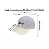 Wide Brim Letter Embroidered Baseball Cap, Cotton Color Block Stripes Hat For Men Women Outdoor Korean Fashion Casual Headwear
