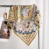 Autumn and winter high-end silk wool scarf silk scarf women's square scarf mulberry silk shawl for mother versatile
