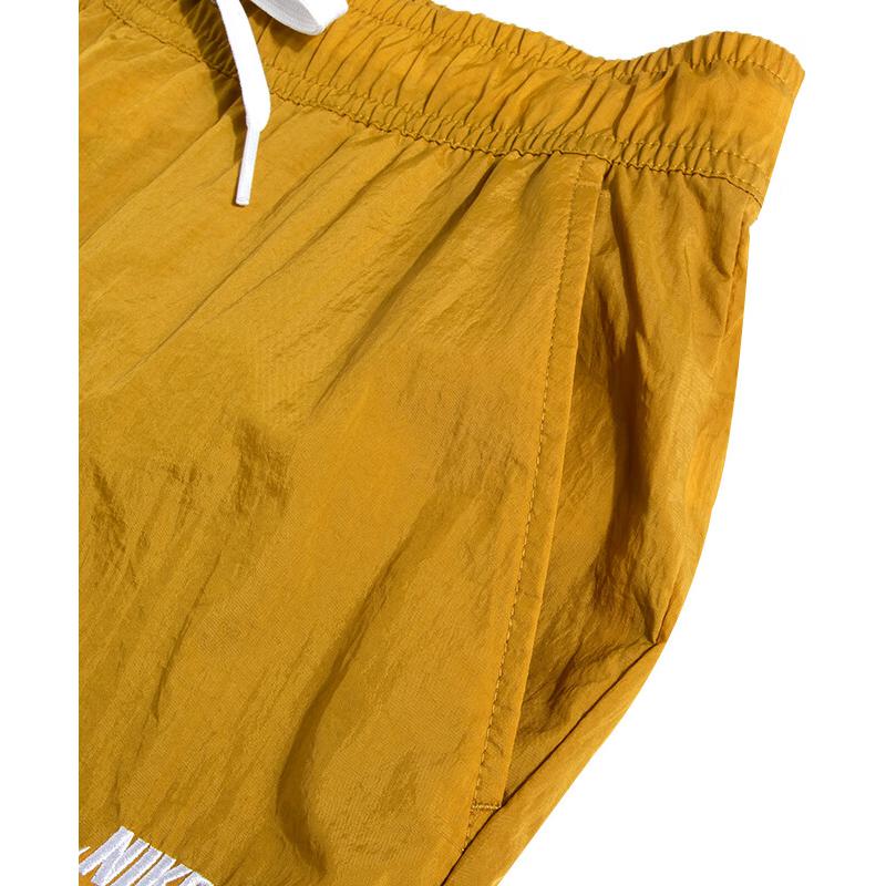 Nike Embroidered Logo Sport Casual Pants Men Bottoms Yellow FB7407-716