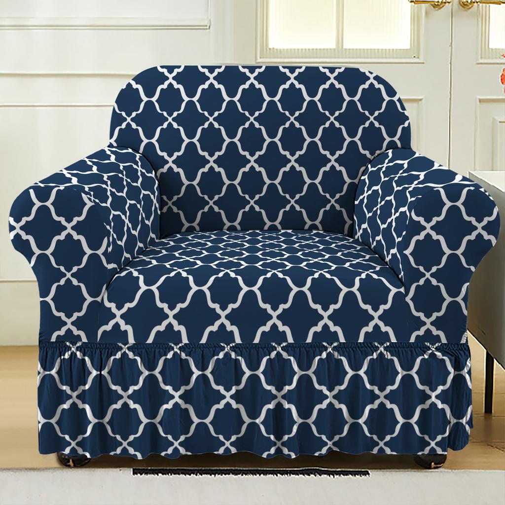 Universal All-Inclusive Elastic Sofa Cover, Four-Season Universal Sofa Cover, Nordic Style Internet Celebrity Skirt Sofa Protection