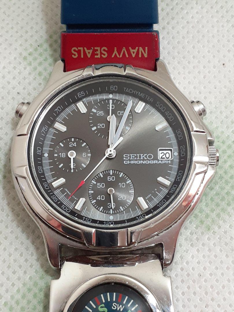 

[USED] SEIKO Chronograph Watch 100m Water Resistant