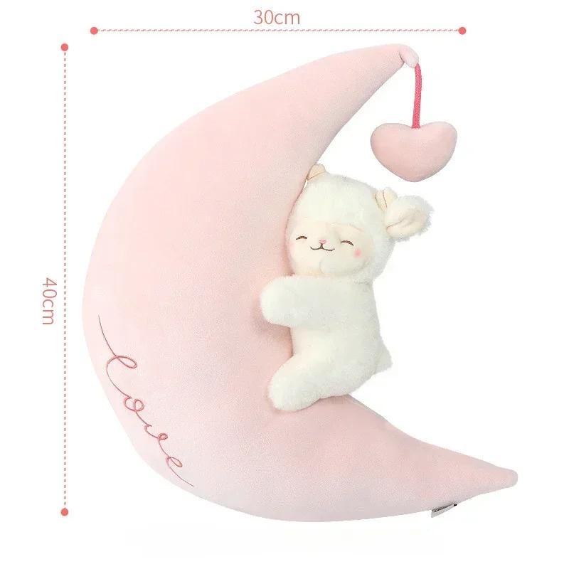 27CM Doce Branco Ovelha Cordeiro Tulipa Flor Macio Pelúcia Abraço Boneca Brinquedos de Pelúcia Crianças Dormindo Brinquedos Meninas Aniversário Presente de Natal