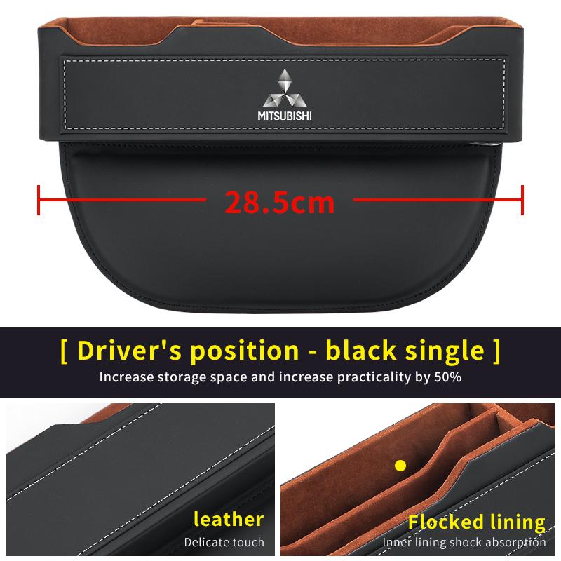 

Car Seat Gap Organizer Seat Crevice Slot Storage Box For Mitsubishi Outlander Pajero Lancer Evolution X Ralliart Asx L200 Triton