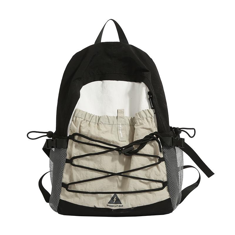 Contrasting Color Design Mountaineering Bag Lightweight Large Capacity Unisex Outdoor Travel Leisure Outdoor Backpack Women