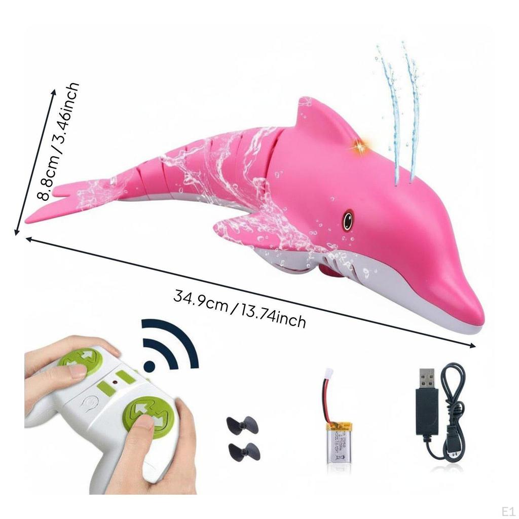remotes Control Dolphin Boat Reusable Animal Waterproof RC for Kids,