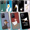 Cartoon Cute Goose Case For Xiaomi 14 Ultra 15 13 11T 12T 13T 14T Pro POCO X7 Pro X3 X5 X6 M6 F5 F6 Pro Cover
