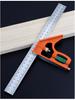 Stainless Steel Adjustable 90°/45° Angle Ruler for Woodworking