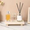 Wood Tray Pedestal Stand Wooden Vanity Hands Soap Scented Candle Storage Holder Tray Kitchen Seasoning Holder Home Decor