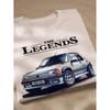Retro 90s Rally Anni Car Graphic T-Shirt - Vintage 90 Legend Car Print, Round Neck Casual Tee for Motorsport Fans & Nostalgic 90s Enthusiasts,