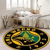 Unia Wapno Adler-Emblem Runder Teppich Polnischer Fußball Runder Boden Teppich Sportfan Wohnzimmer Schlafzimmer Heimdeko Matte