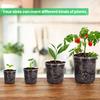 5 Stück Transparenter Plastik-Blumentopf Drainageloch Topf Gartenarbeit Wurzelwachstum Sichtbarkeit Für Alle Pflanzen Wasserschadenschutz