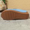 Sandalias de Deslizamiento Cómodas de Tacón de Bloque para Mujer Tallas Grandes, Zapatos Sencillos Fáciles de Poner
