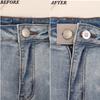 1Pc Jeans Waist Extension Buckle Unisex Waistband Extender Button Pant Elastic Extender Button Waist Belt Extension Buckle New