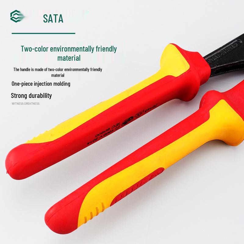 SATA Insulated High Voltage 10" Water Pump Pipe Pliers (70145/72635)
