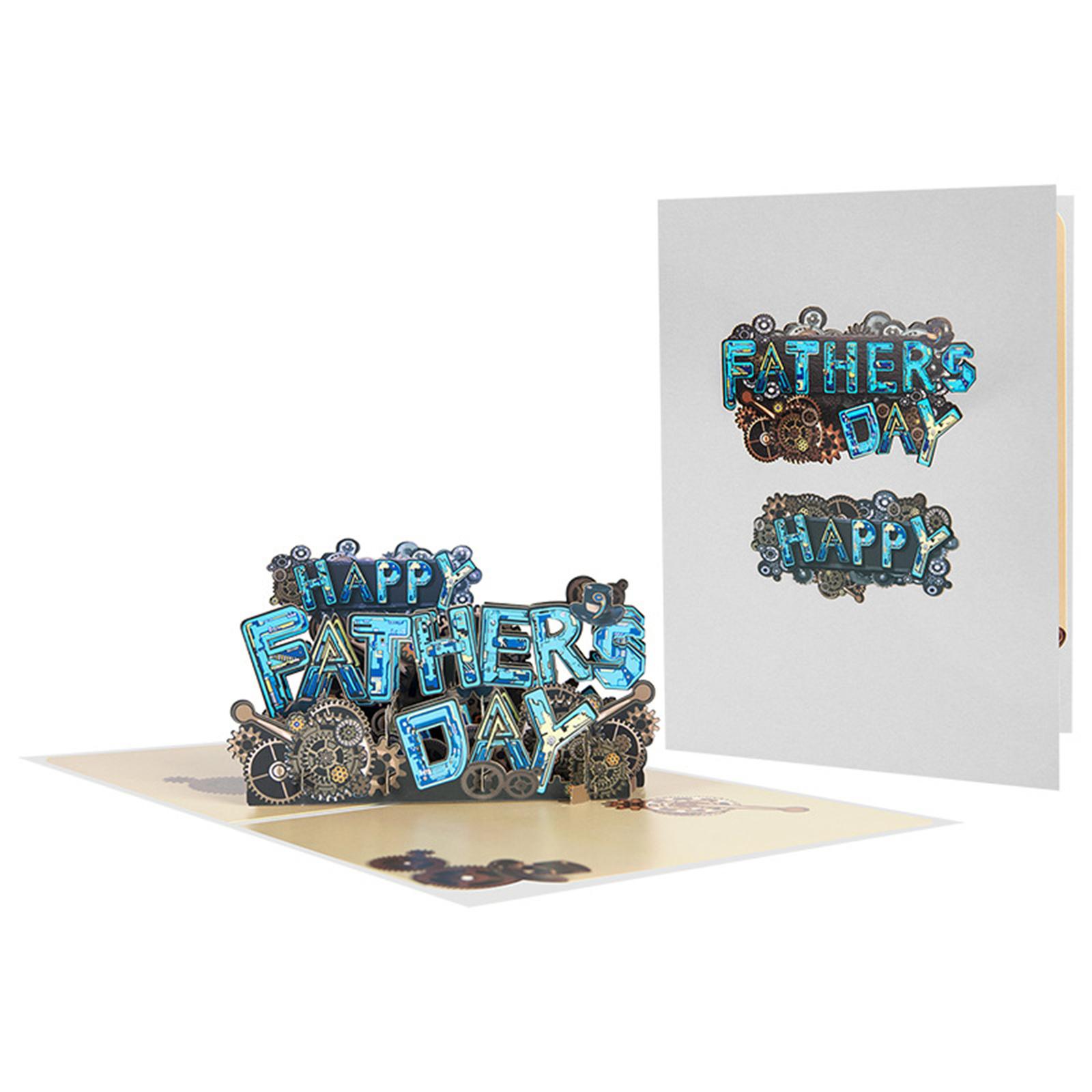 

Unique Handmade 3D Fathers Day Card 3D Mechanical Greeting Card Fathers Day Greeting Cards Graduation Congratulation