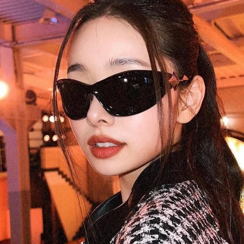 Women's Glasses Sun Protection UV Protection Fashion Personality XINGX Y2g Cyberpunk Street Shooting Catwalk Concave Sunglasses