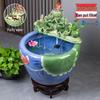 Jingdezhen Goldfish Tank: Floor-Standing Ceramic Water Feature for Balcony, Office, or Living Room.