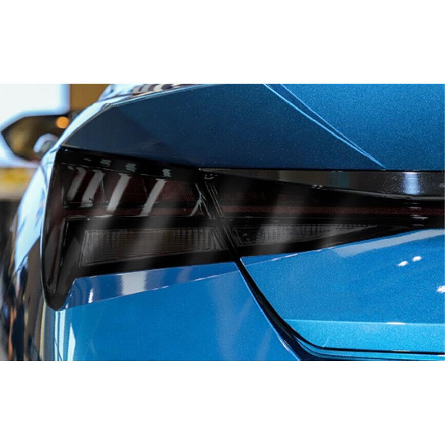 For 2021-2023 Hyundai Elantra Black TPU Rear Tail Light Lamp Sticker Trim 8PCS