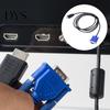 Video Adapter Cord DOONJIEY Converter Cable High Resolution Fast Transmission Plug-And-Play Male To 1080P VGA PVC for Laptop Hub