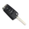 3 Buttons Folding Flip Remote Key Shell Cover With Blade for VW Golf 7 Jetta Passat Beetle Polo Bora