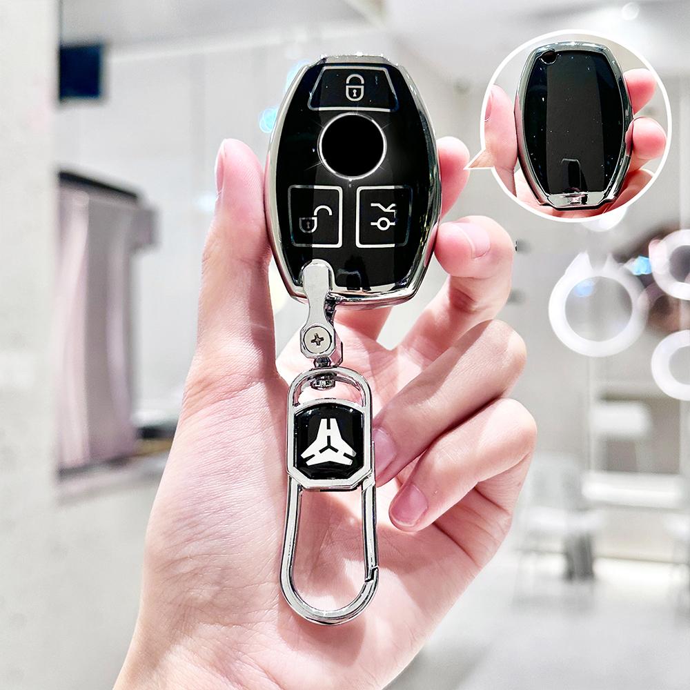 Tpu Car Key Case Keyless Cover Keychain For Mercedes Benz Gla Gls Glk Cls Cla C E A S Class Glc W176 W463 W205 W204 W212 W221