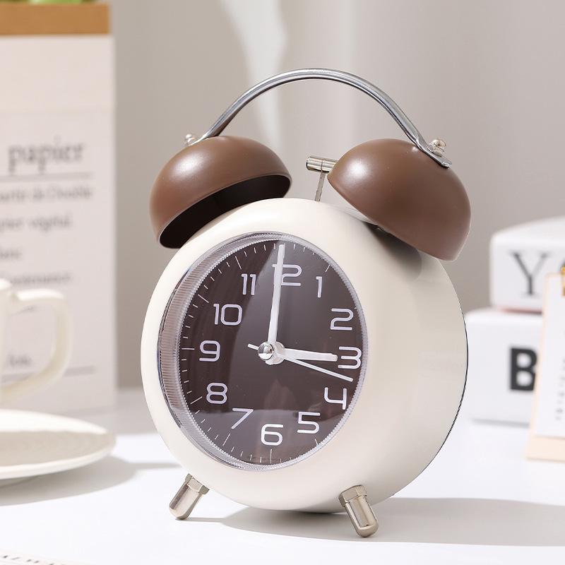 Super Loud Cartoon Metal Desktop Alarm Clock - Silent, Creative Digital Wake-Up Clock