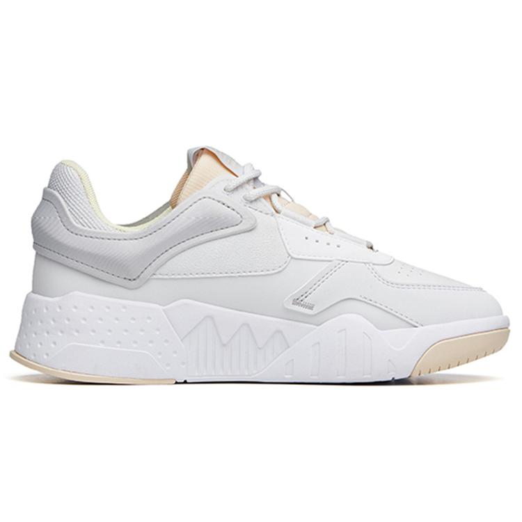 Anta Life Collection Slip Resistant Abrasion Resistant Low top Skateboard Shoes Women's Gray Pink 922138051-1