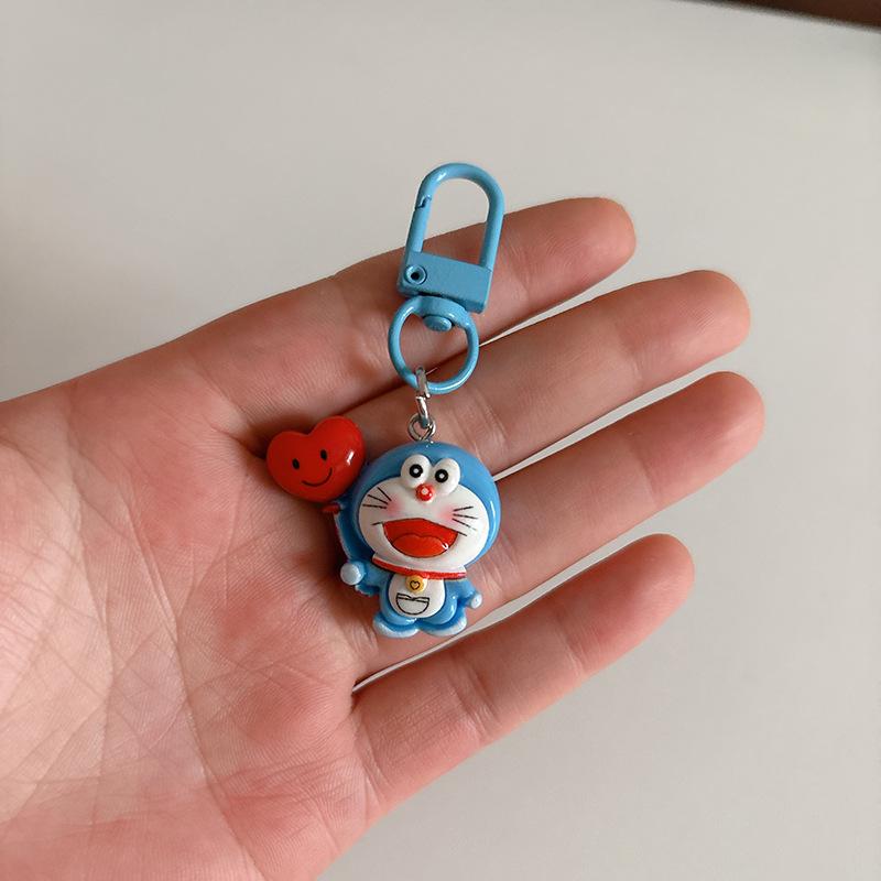 Kreslený Anime Doraemon Klíčenka Roztomilá Panenka Cosplay Kroužek na Klíče od Auta Batoh Kawaii Ozdoby Šperky Hračka Dětské Dárky k Narozeninám