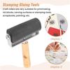 ABWR-3 Pack Rubber-Roller Brayer Rollers 1.4/2.4/4 Inch Art Craft Roller For Printmaking,Ink,Wallpapers Stamping Gluing Tools