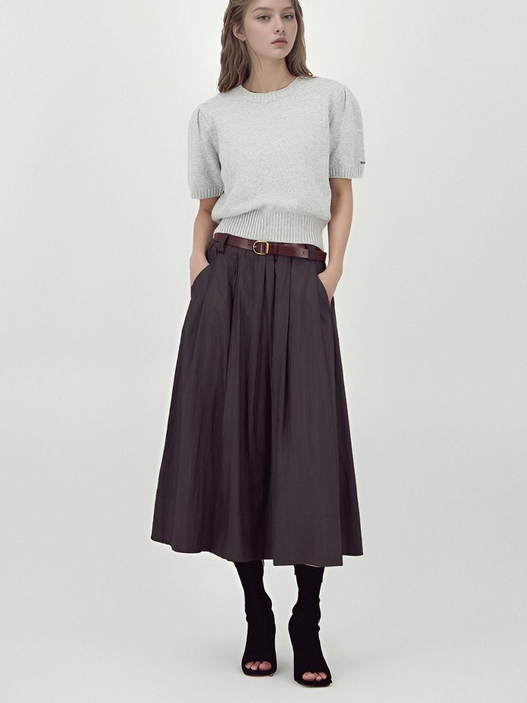 Acud Barrel Volume Skirt _D.Brown