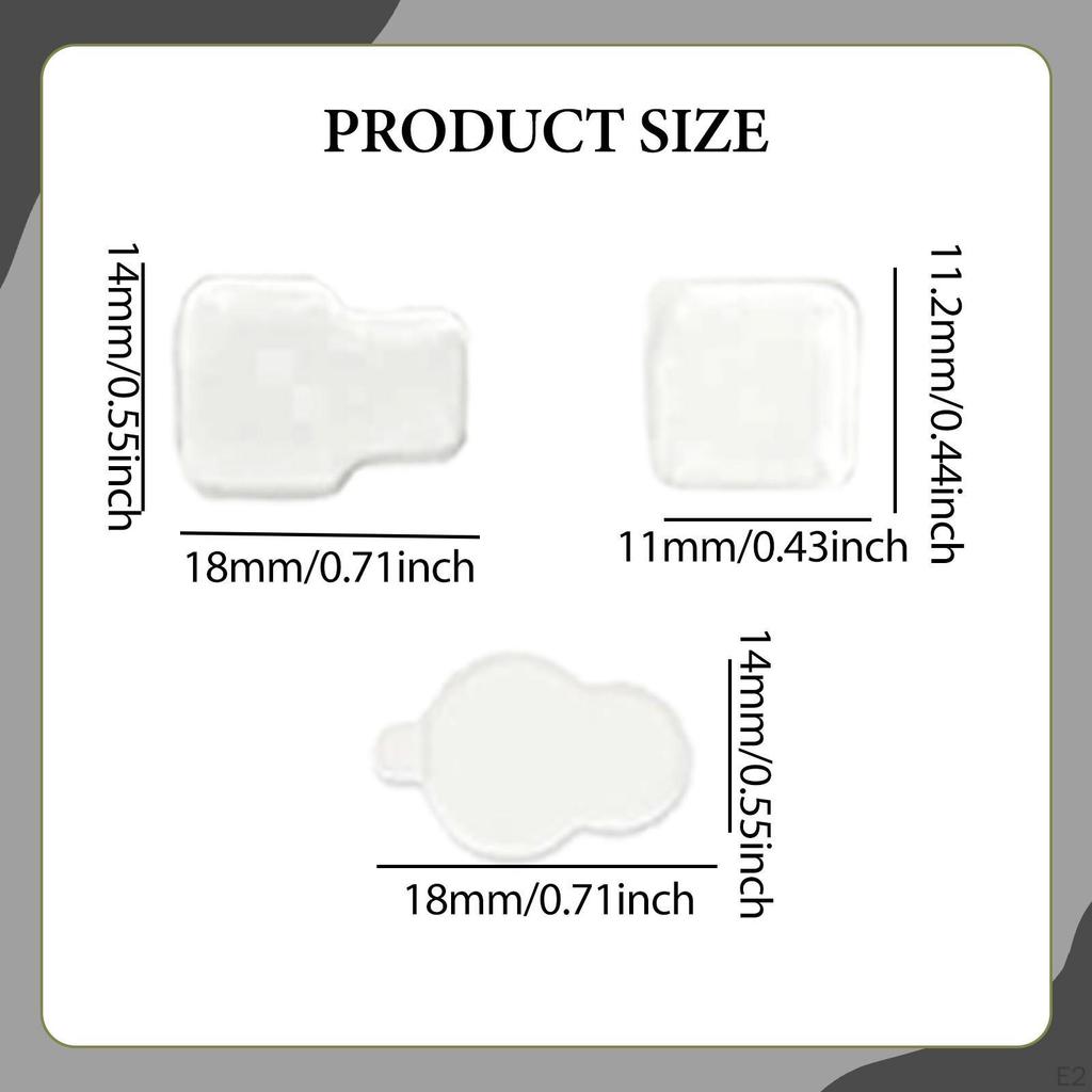 6x Sticky Pads Lightweight Clear Acrylic Glue for Resin Characters Collectibles Desks Phone Cases