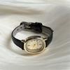 Supply Niche High-Value Wind Oval Disc Retro Watch Women'S Literary Exquisite Leisure Belt