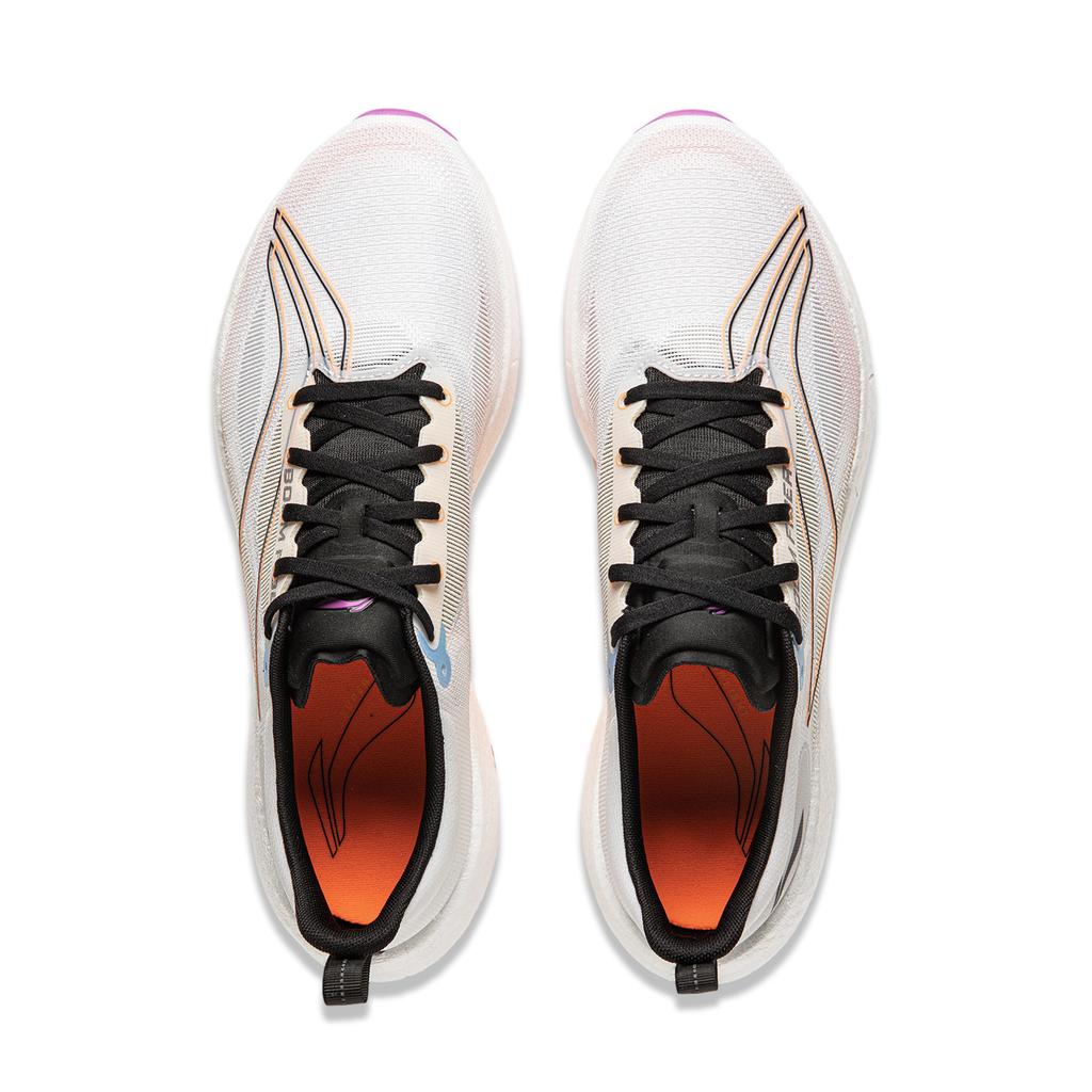 Li Ning Ultra Light 21 High Resilience Running Shoes Men Sneakers White Orange ARBU001-27
