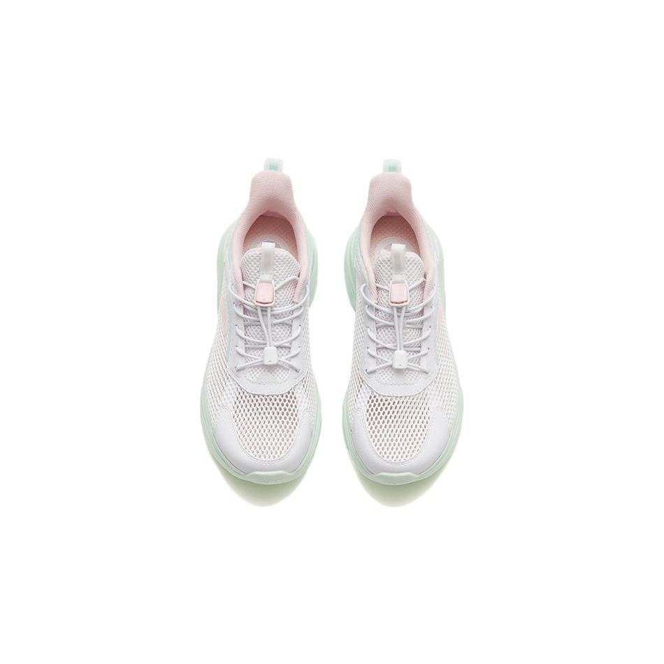 Anta Comfortable Casual Non-Slip Wear-Resistant Lightweight Low-Top Kids Running Shoes Kids sneaker Pink Green 322335520-2