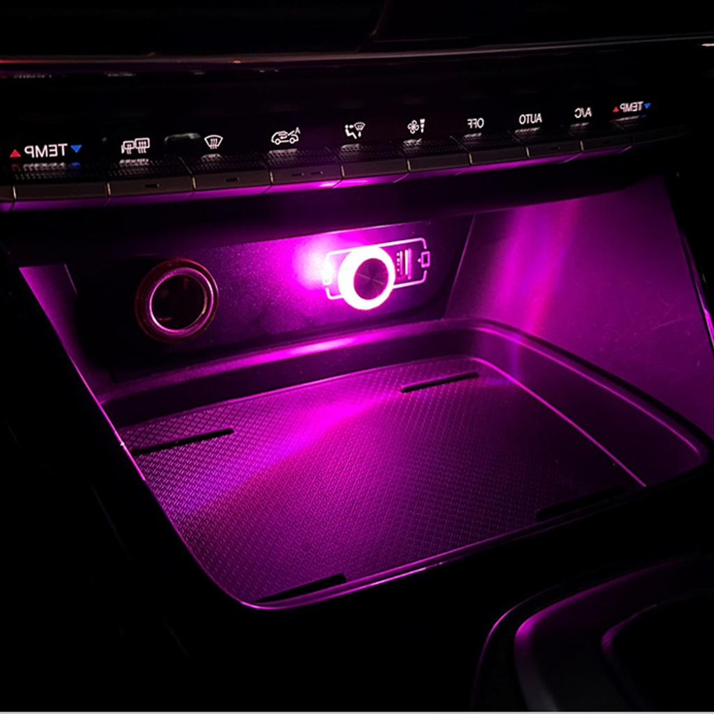 7 Color Changing Car Ambient Light USB Powered Plugs & Play LED Lamp Car Decoration Lighting Upgrades for Auto Home Use