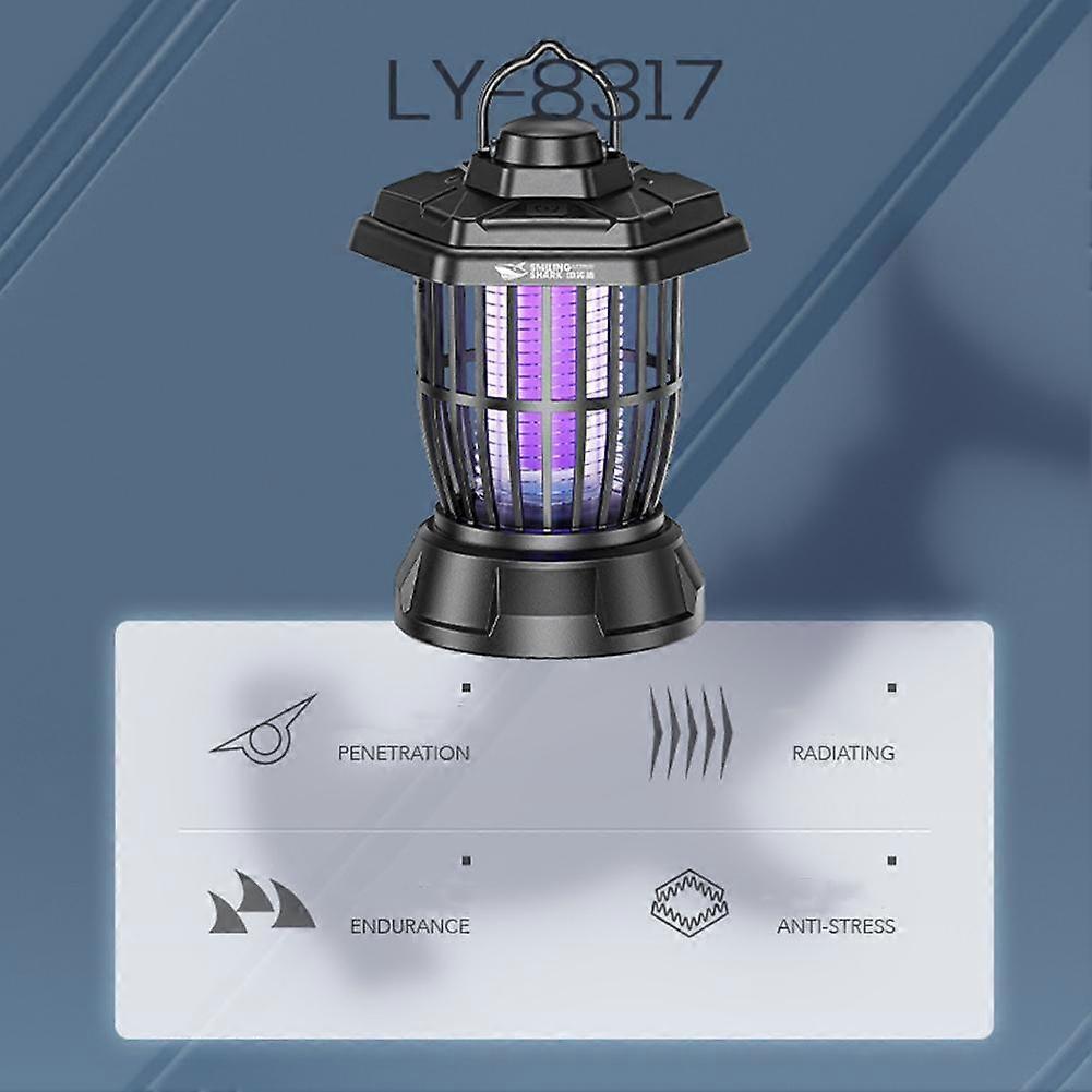 Lampa-pułapka na owady - 3 tryby LED, światło kempingowe z funkcją fioletowego zabijania owadów