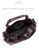 2025 Large Soft Leather Pleated Women's Handbag - Retro Tote, Textured Single Shoulder & Crossbody Bag