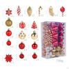 72 Pcs Christmas Ornaments Tree Decorations Hanging Party for Festival