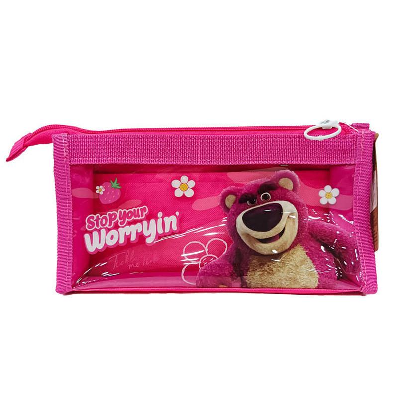 Lotso Student Pencil Case With Large Capacity And Durable Polyester For Girls