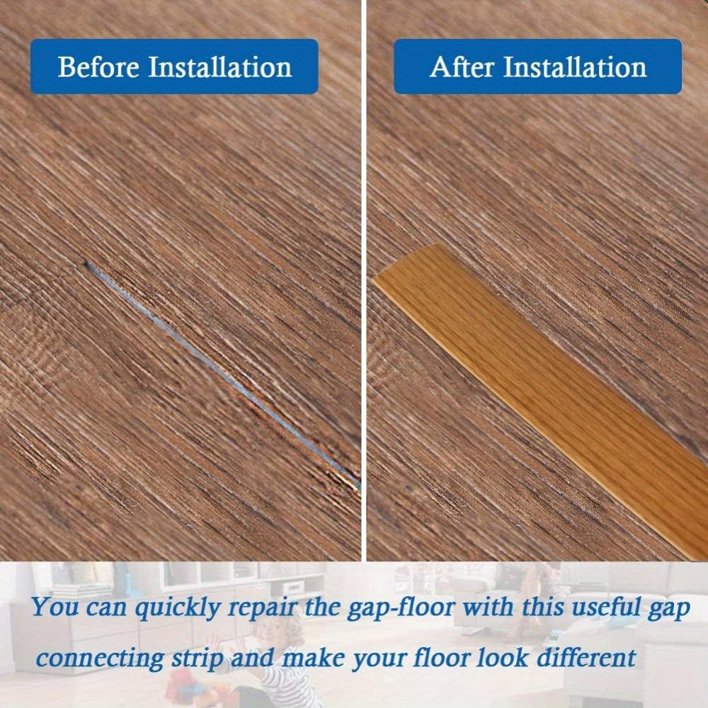 1pc Self-Adhesive Wood Grain Floor Edge Strip - Perfect for Door Seam Accent, and Matte Surface Application, Door Stitching Accessories, Home Decor
