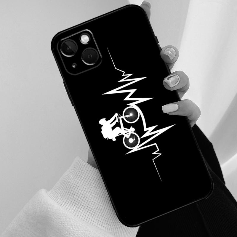 Bike Bicycle Phone Case For iPhone 17 Pro Max 15 14 13 11 12 16 Pro Max mini 15 16 Plus 16e 17 Air Cover