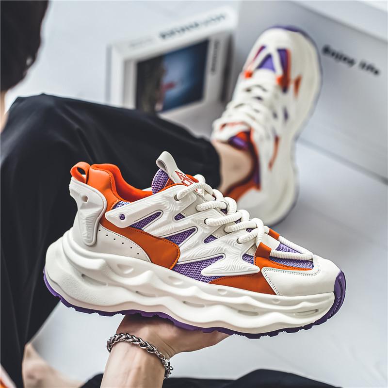 Fashion Designer Men's Casual Sneakers Original Spring/Autumn Chunky Shoes Men Running Trainers Breathable Platform Hip Hop Shoes Men