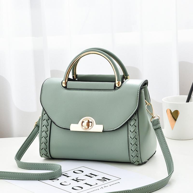 [Send Women's Bags On Behalf of Others] Woven Handbags, New Fashionable Lock Small Square Bags, Single Shoulder Messenger Bags On Behalf of Others