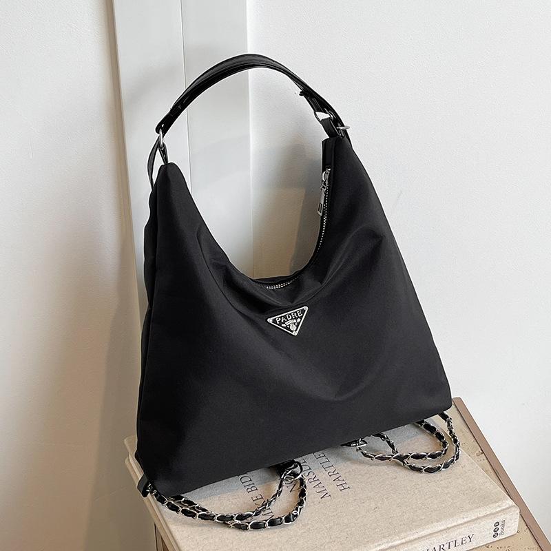 Tote Bag Women's Large-capacity New Bag Three-purpose Commuter Shoulder Messenger Bag Textured Cloth Bag Backpack